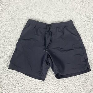 Rhone Swim Shorts Mens Medium Black Mesh Nylon Stretch Trunks Lined Quick Dry